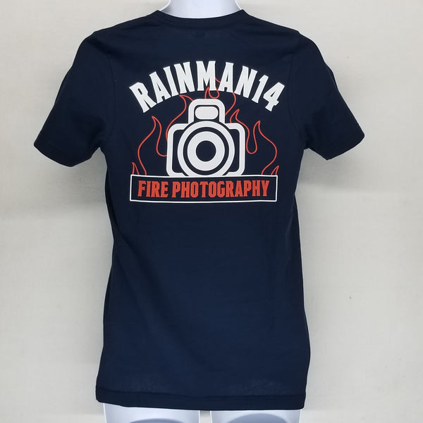 Rainman14 Fire Photography Tee - Navy
